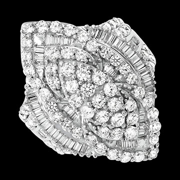 Envol Ring – 18-karätiges Weißgold und Diamanten