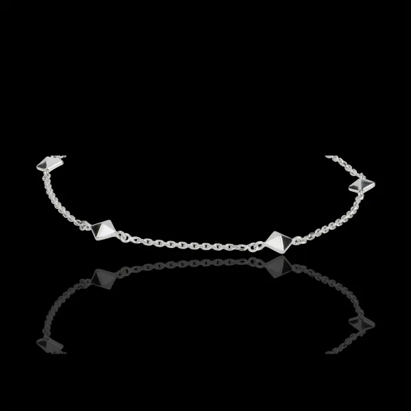 Armband Genesis - Ruwe Diamanten - 9 karaat witgoud