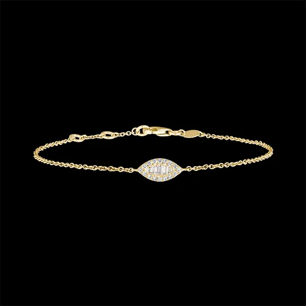 Armband Frisheid - Open Blik - 9 karaat geelgoud en diamanten