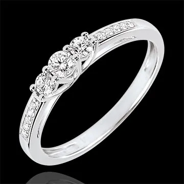 Trilogie Ring Lavia - 9 karaat witgoud