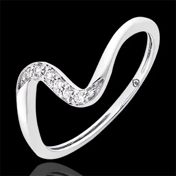 Ring Zélie - wit goud 9 karaat en diamanten