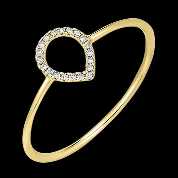 Frisheid Ring - Alpheus - 18 karaat geelgoud en diamanten