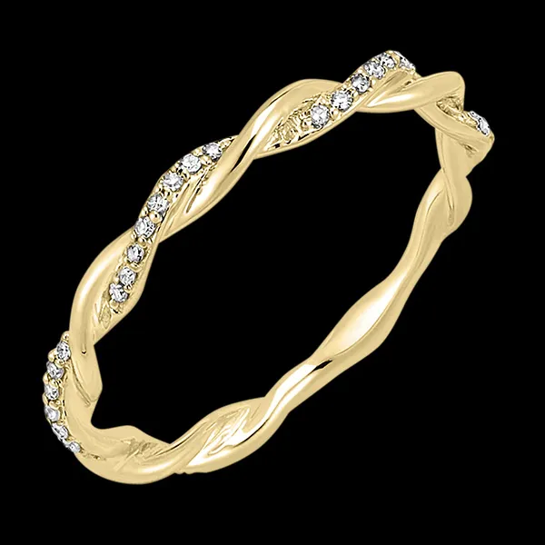 Frisheid Ring - Olympus - 18 karaat geelgoud en diamanten