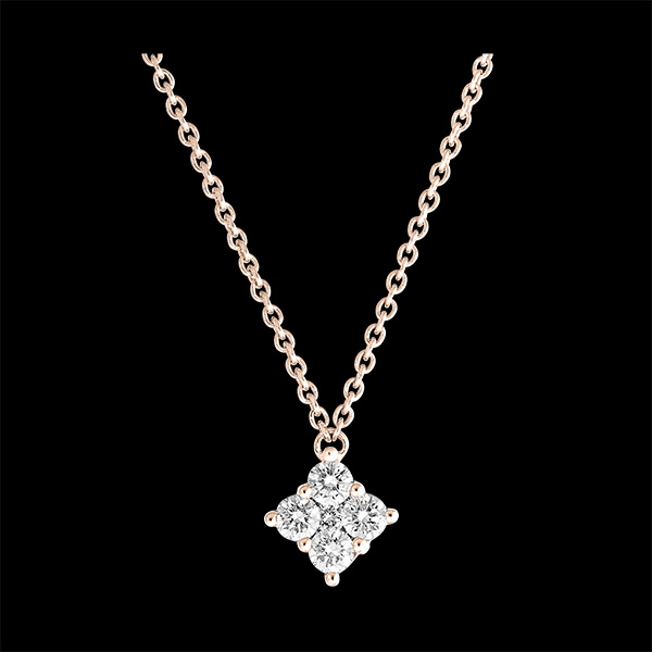 Halsketting Frisheid - Dina - 18 karaat roségoud en diamanten