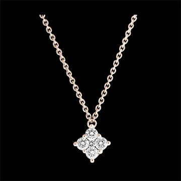 Halsketting Frisheid - Dina - 18 karaat roségoud en diamanten