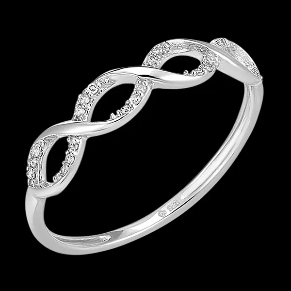 Frisheid Ring - Ariane - 18 karaat witgoud en diamanten