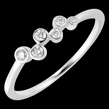 Ring Frisheid - Dauw - 9 karaat witgoud