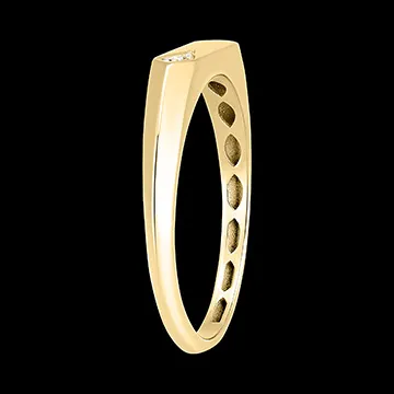 Frisheid ring - Rhéa - 18 karaat geelgoud en diamanten