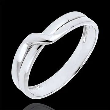Trouwring Eden Passion 9 karaat witgoud