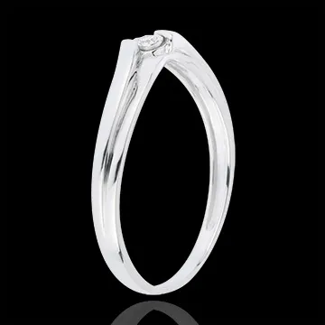 Ring Solitaire Lucea - 18 karaat witgoud