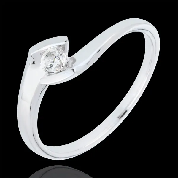 Ring Zomeravond 9 karaat witgoud