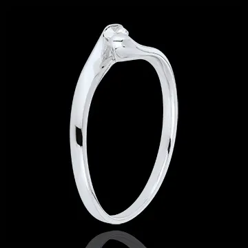 Ring Liefdesnest - Eeuwige Passie - 18 karaat witgoud - 0.08 karaat
