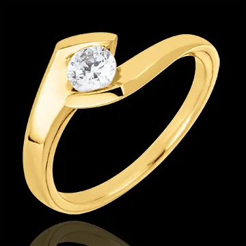 Ring Zomeravond 18 karaat geelgoud - 0.32 karaat