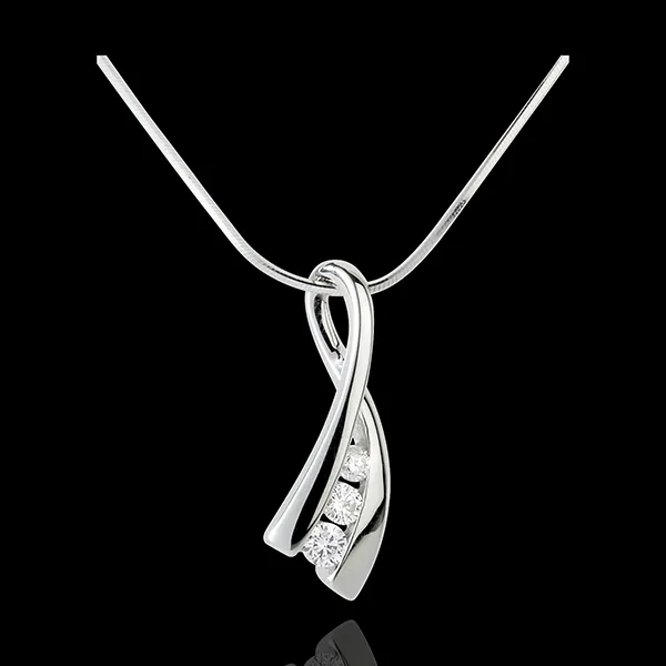 Hanger Liefdesnest - Illusie - 18 karaat witgoud