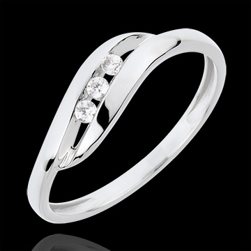 Trilogie Ring Liefdesnest - Schat - 18 karaat en diamanten