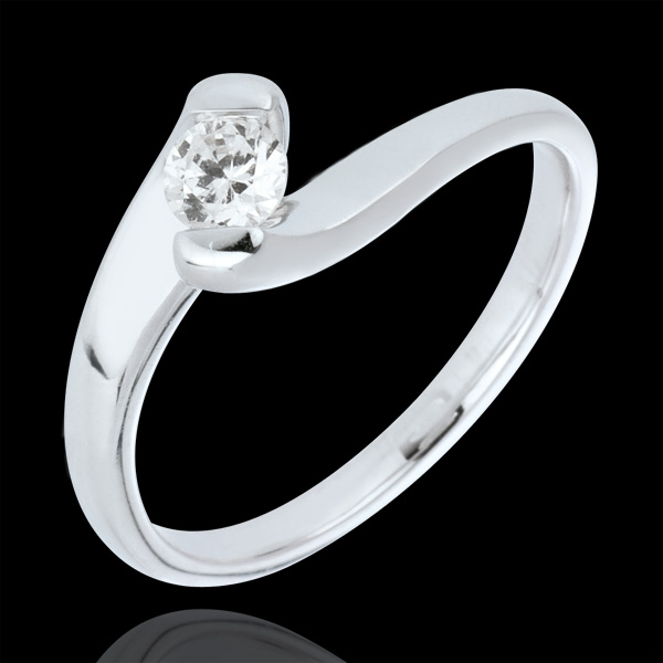 Ring Eeuwige Passie 18 karaat witgoud - 0.24 karaat