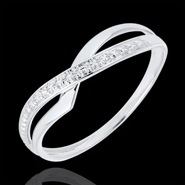 Ring Marina 9 karaat witgoud met Diamant