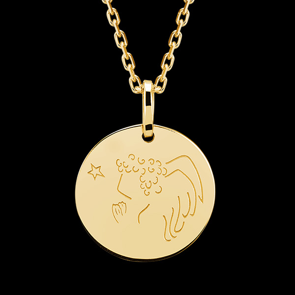 Médaille Angelot - or jaune 9 carats