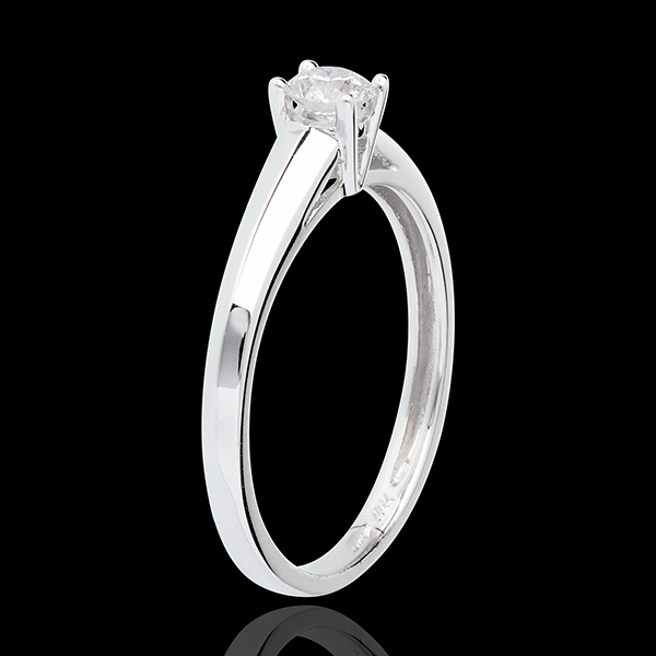 Mira Solitaire Ring - White gold - 0.25 carat