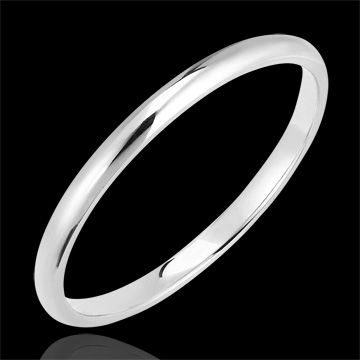 Trouwring Essential 9 karaat witgoud 1,5mm