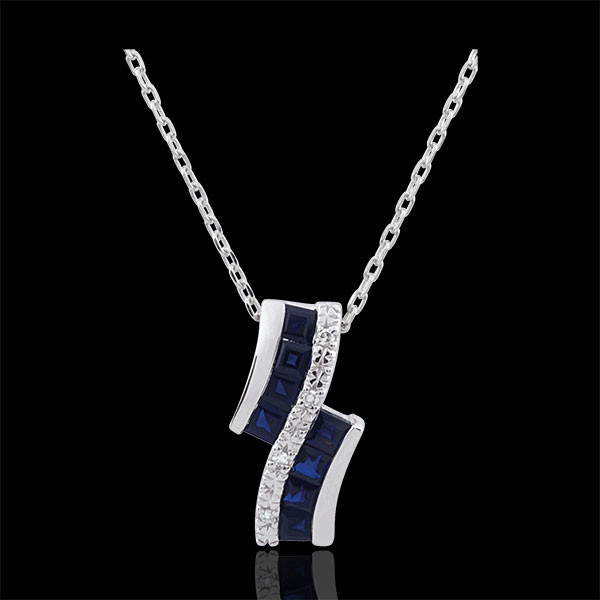 Necklace Constellation - Zodiac - sapphires and diamonds