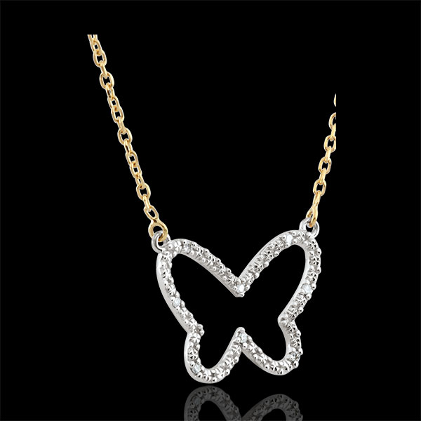 Necklace _ Imaginary Walk - Butterfly Cloud - 2 golds