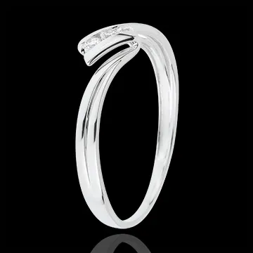 Bague Trilogie Euphorie - or blanc 18 carats
