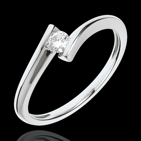 Solitaire Precious Nest - Lunar Eclipse - 18 carats