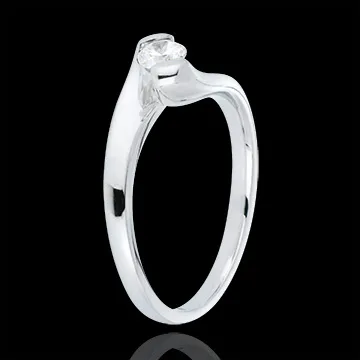 Engagement ring summer evening white gold - 0.24 carat