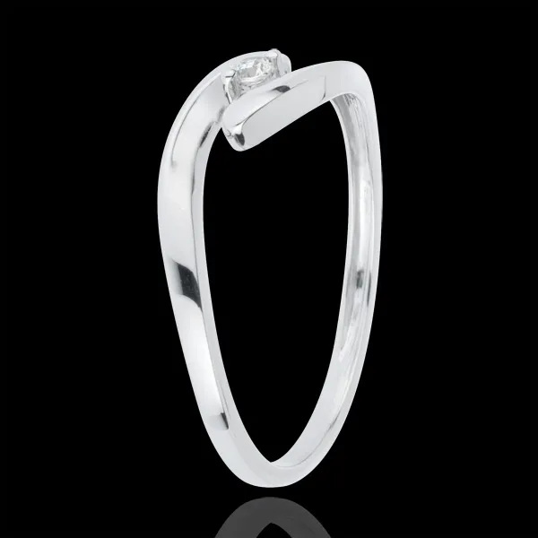 Solitaire Precious Nest - My Dear - white gold - 18 carats