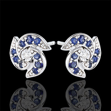 Boucles d'oreilles Rinaka - or blanc 9 carats