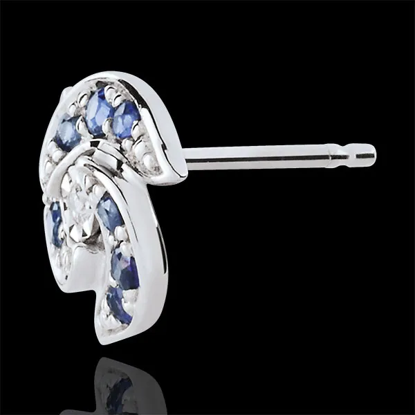 Boucles d'oreilles Rinaka - or blanc 9 carats