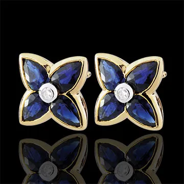 Beautiful Sapphire Star Earrings