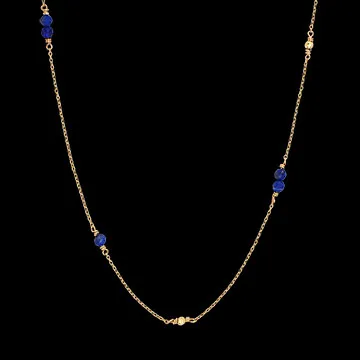 Collier Marine – Or jaune 9 carats et lapis-lazuli 