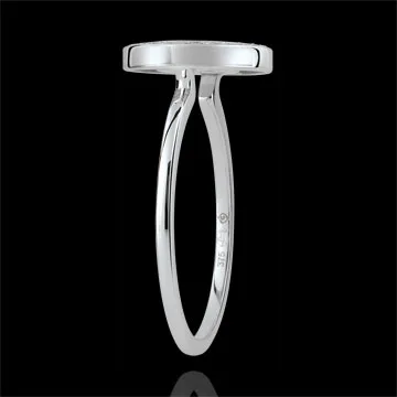 Ring of Bliss - Turquoise & diamonds - 18 carat white gold