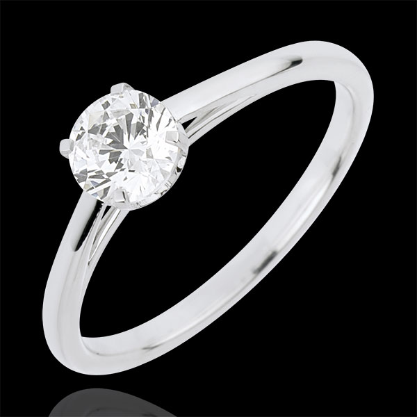 Anillo Solitario pureza perfecta - diamantes - 0.50 quilates 