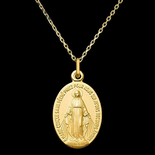 Medalla Milagrosa de la Virgen – Oro Amarillo de 18k