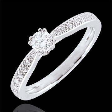 Anillo solitario Garlane 8 garras - 0.19 quilates