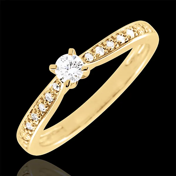 Anillo solitario Garlane - 0.10 quilates