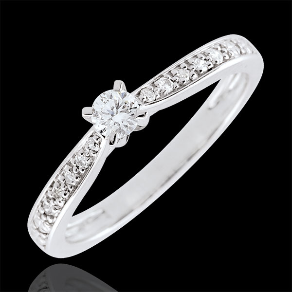 Anillo solitario Garlane 4 garras - 0.10 quilates