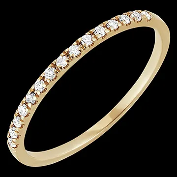 Anillo de Bodas Celesta - oro amarillo de 18 quilates y diamantes