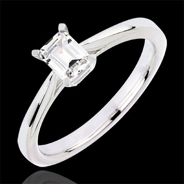 Anillo Solitario pureza de esmeralda