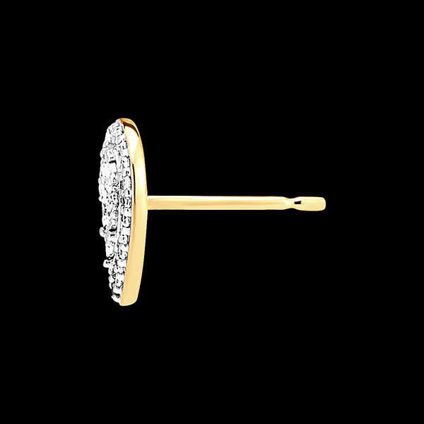 Pendientes Origine - Destello Gota - oro blanco y amarillo 18 quilates y diamantes