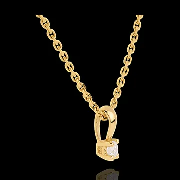 Colgante diamante campanita oro amarillo