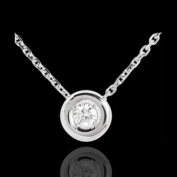 Collar cáliz oro blanco