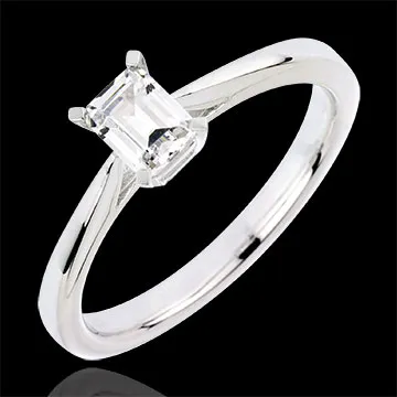 Anillo Solitario pureza de esmeralda