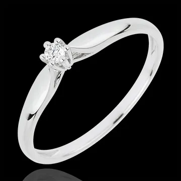 Anillo Solitario - 18 quilates