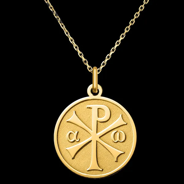 Médaille Christ Pantocrator – Or Jaune 18 carats