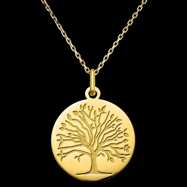 Médaille Arbre de Vie – Or Jaune 9 carats