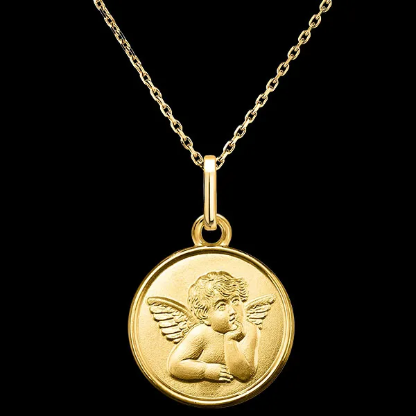 Médaille Le Gardien des Pensées – Or jaune 18 carats